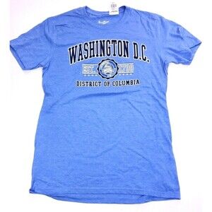 Stellar Washington DC T-shirt Size M Medium Blue District of Columbia Cotton